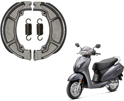 Auto Emporium Hub Motorcycle Brake Shoe set Compatible for Honda Activa ( F & R) Front/Back Brake Shoe Rear Brake Shoe(Plain Pack of 2 Honda Activa, Activa 125, Activa 5G)