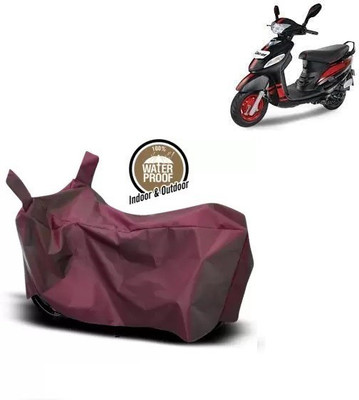 OliverX Waterproof Two Wheeler Cover for Mahindra(Rodeo, Maroon)