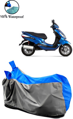 APNEK Waterproof Two Wheeler Cover for Bajaj(Blade 125, Grey, Blue)