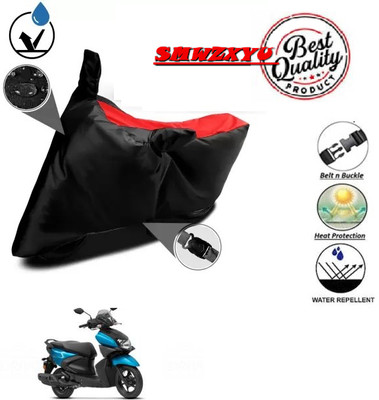 smwzxyu Waterproof Two Wheeler Cover for Yamaha(RayZR 125, Black, Red)