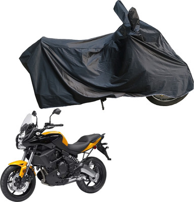 Motodreka Waterproof Two Wheeler Cover for Kawasaki(Versys 650, Black)