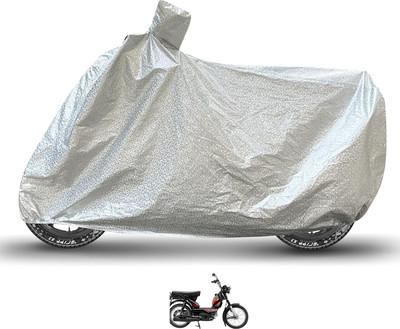 Caronix Waterproof Two Wheeler Cover for TVS(Silver)