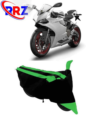 RRZ Waterproof Two Wheeler Cover for Ducati(899 Panigale, Black, Green)