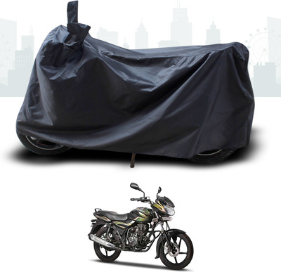 DeepShakshi AUTOMOTIVE Two Wheeler Cover for Bajaj(Discover 100 DTS-i, Black)