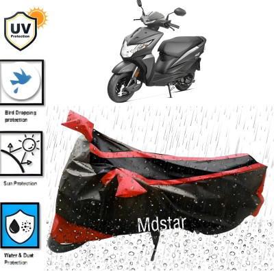 Mdstar Waterproof Two Wheeler Cover for Honda(Dio, Red)