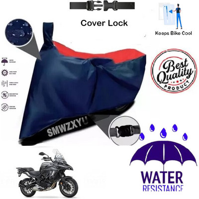 SK AUTO Waterproof Two Wheeler Cover for Benelli(TRK 502, Red, Blue)