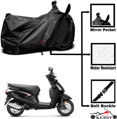KEDIT Two Wheeler Cover for Universal For Bike(Pleasure, Black)