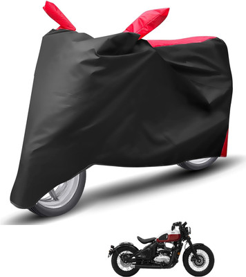 Caronix Waterproof Two Wheeler Cover for JAWA(Bobber 350, Red)