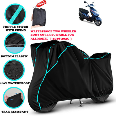 AutoGalaxy Waterproof Two Wheeler Cover for Okinawa(Ridge, Black)