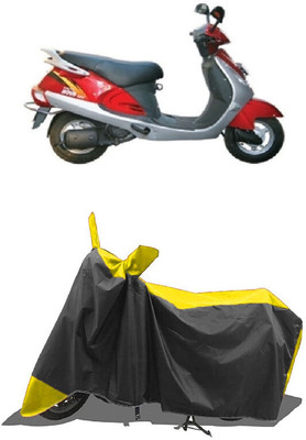 SUGASHRI Waterproof Two Wheeler Cover for Kinetic(Nova, Yellow, Black)
