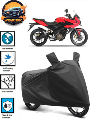 WRAPSTRIC Waterproof Two Wheeler Cover for Bajaj(Pulsar 250 BS6, Black)
