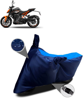 AutoGalaxy Waterproof Two Wheeler Cover for KTM(250 Duke, Blue)