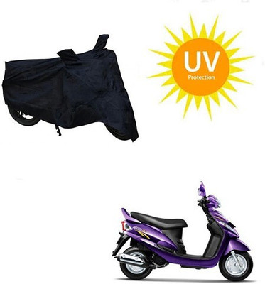 MMSSTAR Waterproof Two Wheeler Cover for Mahindra(Rodeo RZ, Black)
