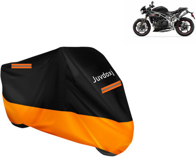 Juvdoxj Waterproof Two Wheeler Cover for Triumph(Speed Triple, Orange)