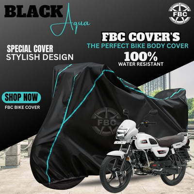OliverX Waterproof Two Wheeler Cover for TVS(Radeon, Black)