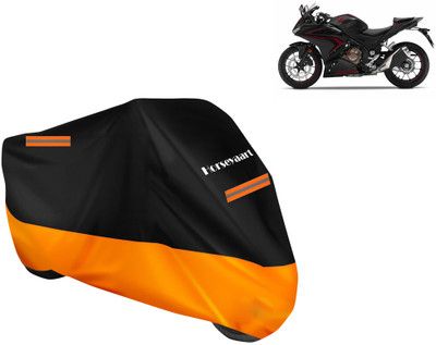 Horseyaart Waterproof Two Wheeler Cover for Honda(CBR500R, Orange)