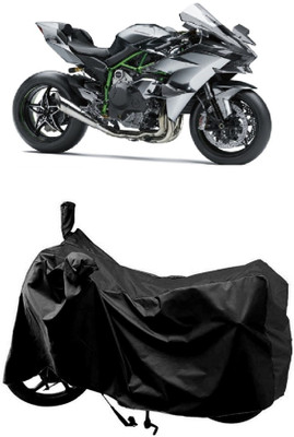 AutoKick Two Wheeler Cover for Kawasaki(Ninja, Black)