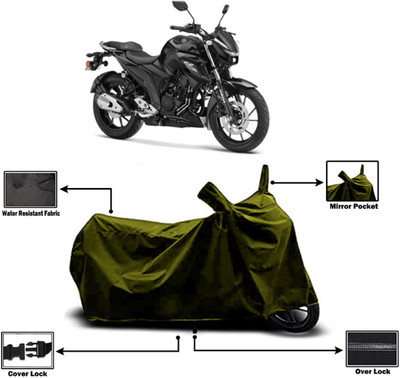 Amexride Two Wheeler Cover for Yamaha(FZ 25, Green)