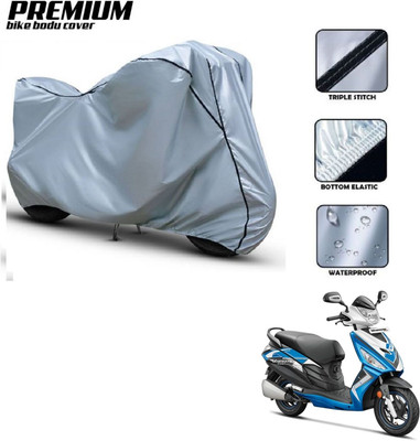 Love Me Two Wheeler Cover for Hero(Maestro Edge, Silver, Black)