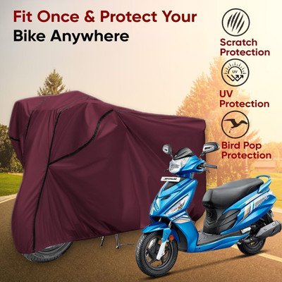 Shiv Kanha Waterproof Two Wheeler Cover for Hero(Maestro, Maroon, Black)