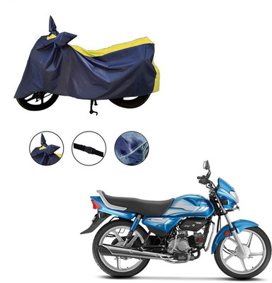 Furnish Flow Two Wheeler Cover for Hero(HF Deluxe, Yellow)