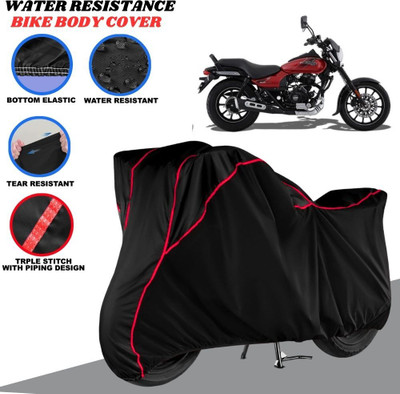 SRP PRODUCT Waterproof Two Wheeler Cover for Bajaj(Avenger Street 160, Black, Red)