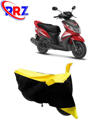 RRZ Waterproof Two Wheeler Cover for Yamaha(Ray Z, Black, Yellow)