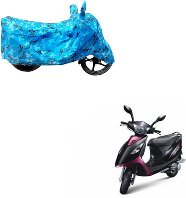 HYBRIDS COLLECTION Two Wheeler Cover for TVS(Streek, Blue)