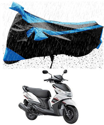 Furious3D Two Wheeler Cover for Yamaha(Ray Z, Blue, Black)
