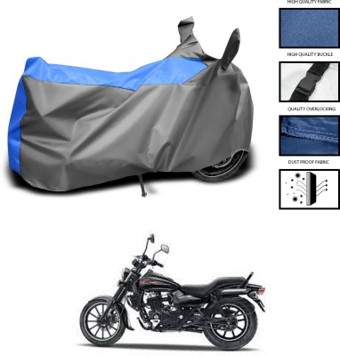 DeepShakshi AUTOMOTIVE Two Wheeler Cover for Bajaj(Avenger 150 Street, Grey, Blue)