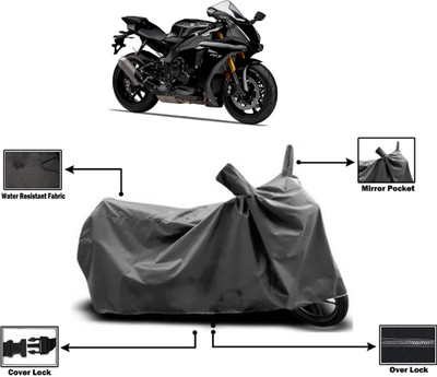 Amexride Two Wheeler Cover for Yamaha(YZF R1 BS6, Grey)