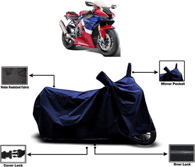 Amexride Two Wheeler Cover for Honda(CBR1000RR Fireblade, Blue)