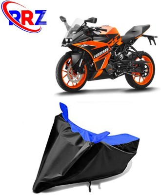 RRZ Waterproof Two Wheeler Cover for KTM(RC 125, Black, Blue)