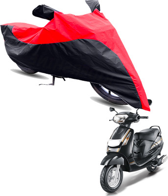 Motodreka Two Wheeler Cover for Mahindra(Duro DZ, Red, Black)