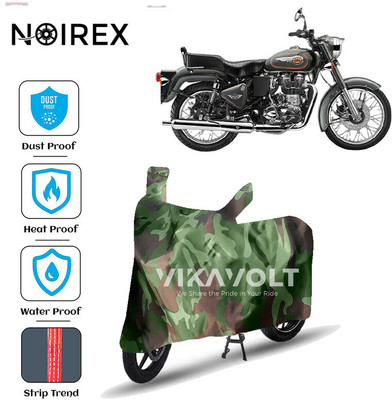 NOIREX Waterproof Two Wheeler Cover for Royal Enfield(Bullet 500, Green)