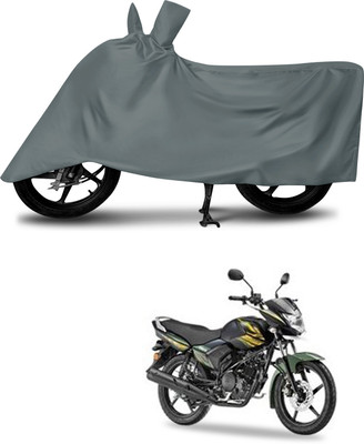 DeepShakshi AUTOMOTIVE Waterproof Two Wheeler Cover for Yamaha(Saluto, Grey)