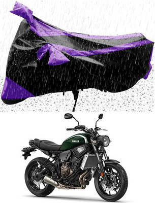Mdstar Waterproof Two Wheeler Cover for Yamaha(XSR300, Purple, Black)