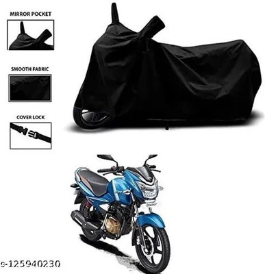 gurukul mart Waterproof Two Wheeler Cover for Hero(Activa 6G, Black)