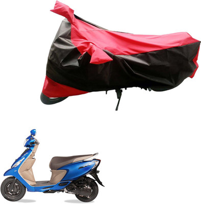Mdstar Waterproof Two Wheeler Cover for TVS(Zest, Black, Red)