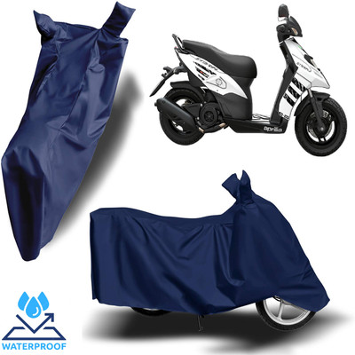 ROYAL AUTO MART Waterproof Two Wheeler Cover for Aprilia(Strom ZX, Blue)