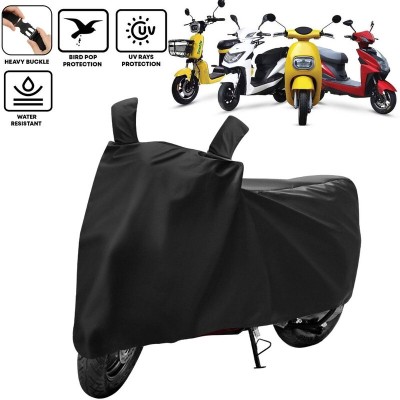 kerwa Two Wheeler Cover for Techo Electra(Electra 4S, Black)