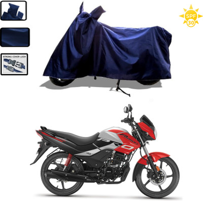 WMIZEXA Waterproof Two Wheeler Cover for Hero(Passion Pro i3S, Blue)