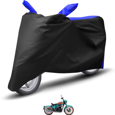 Caronix Waterproof Two Wheeler Cover for Royal Enfield(Blue)