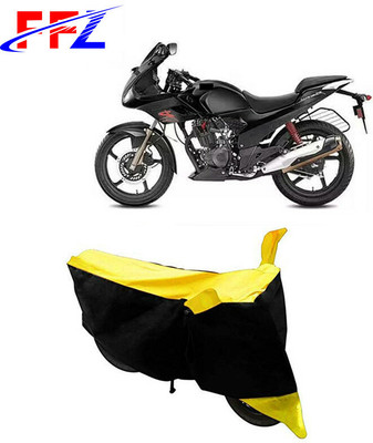 FFZ Waterproof Two Wheeler Cover for Hero(Karizma ZMR, Black, Yellow)
