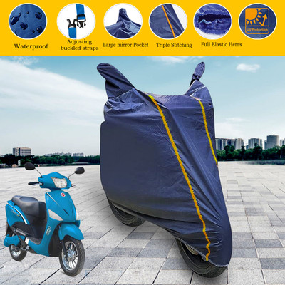 GARREGE Waterproof Two Wheeler Cover for Hero(Electric Optima HS500 ER, Blue)