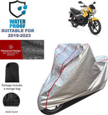 PAGORA Waterproof Two Wheeler Cover for Hero(Passion, Silver)