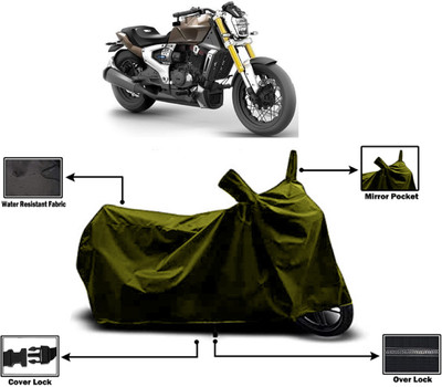Amexride Two Wheeler Cover for TVS(Zeppelin BS6, Green)