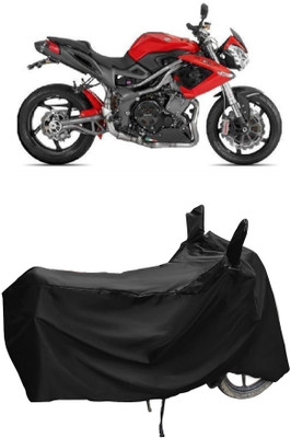 Autoprime Two Wheeler Cover for DSK Benelli(TNT R, Black)
