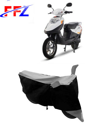 FFZ Waterproof Two Wheeler Cover for Hero(Electric, Black, Grey)