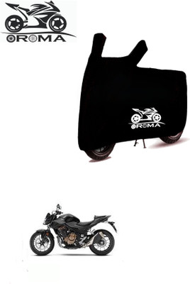 THE REAL ARV Waterproof Two Wheeler Cover for Honda(CB500F, Black)